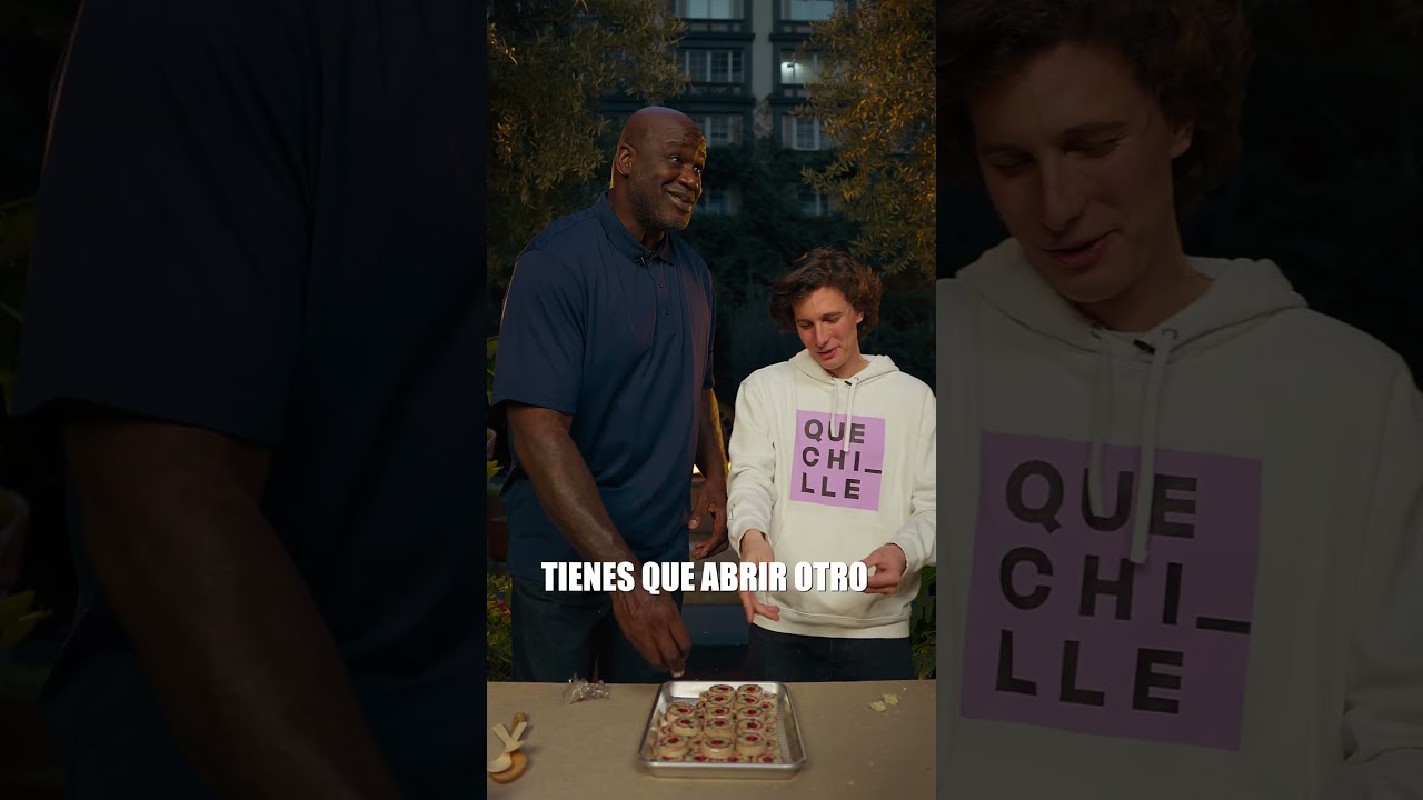 Poniendo a prueba las habilidades de Shaquille O’Neal con un mazapan‼️🥮 #quechille