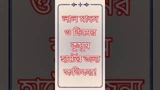 লাল মাংস ও ডিমের কুসুম হার্টের জন্য ক্ষতিকর shorts meat red heart