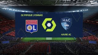 OL vs Havre AC ligue 1 : 2023/2024