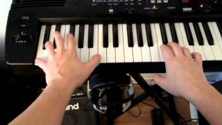 Vignette de la vidéo "Eurythmics "Sweet Dreams" on synth - keyboard tutorial by jpgroleau"