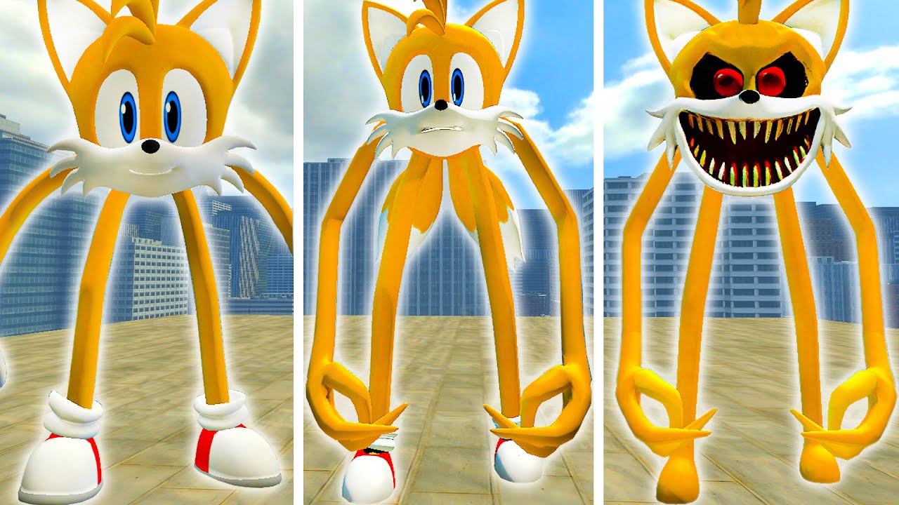 I BECOME NEW TAILS SMILEY vs SONIC TAILS SMILEY'S vs SOCNIC TAILS NIGHTMARE SMILEY'S In Garry's Mod!
