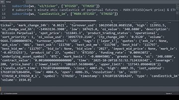 Websocket Feed Public Channels Utilizing API of Delta Exchange to GET Bitcoin/Crypto Live Data Feed