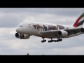 Airbus a380 heavy arrivals  london heathrow