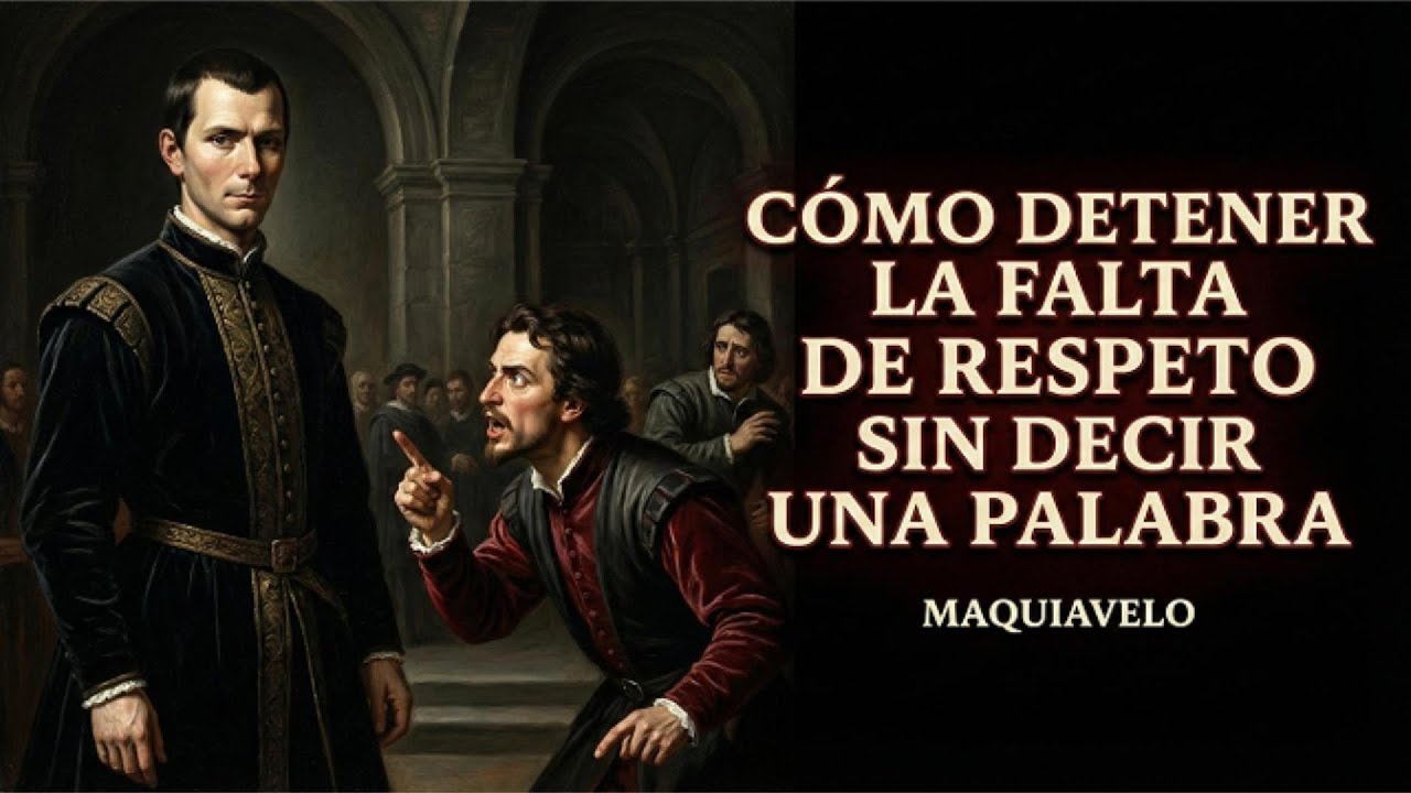 CÓMO DETENER LA FALTA DE RESPETO SIN DECIR UNA PALABRA | MAQUIAVELO