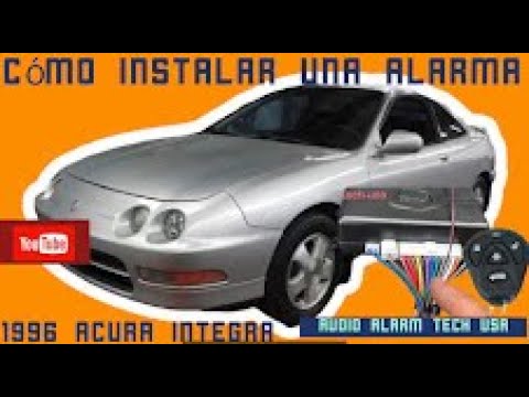 Cómo Instalar una alarma de carro 1996 Acura  integra