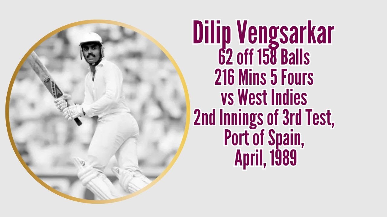 Dilip Vengsarkar’s Brave 62 vs West Indies | 1989 Port of Spain Test Masterclass 1989