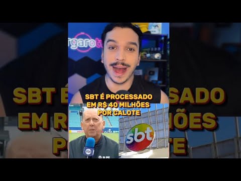 🚨SBT sued for R$40 million by Galvão Bueno's broadcasting company