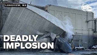 1 dead, 9 missing after tank implosion at Washington paper mill