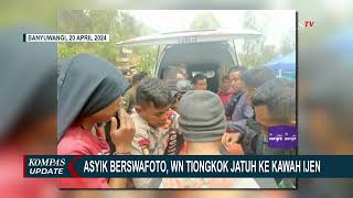 Kronologi WNA Asal Tiongkok Tewas Jatuh ke Kawah Ijen Saat Asyik Berswafoto