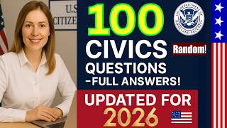 2026 RANDOM 100 civics questions and answers - U.S. citizenship interview I N400 Interview #n400
