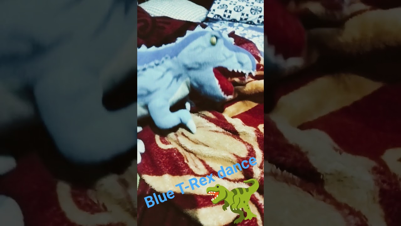 blue T-Rex dance