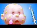 Дочки Матери видео с куклой Пупсик Игрушки для девочек Доктор и Развивающие мультфильмы для детей