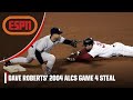 Red Sox TURNING POINT ⚾️ Dave Roberts&#39; BOLD second base steal: 2004 ALCS Game 4 | Iconic Moments