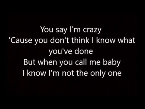 Sam Smith I M Not The Only One Lyrics Youtube