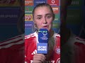 Georgia Stanway says that the fans were Bayern’s 12th man today ❤️