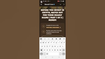 MemeFi| Before You Invest In Crypto,Watch Out for These Deadly Scams|Part 1 of 5| 15 october