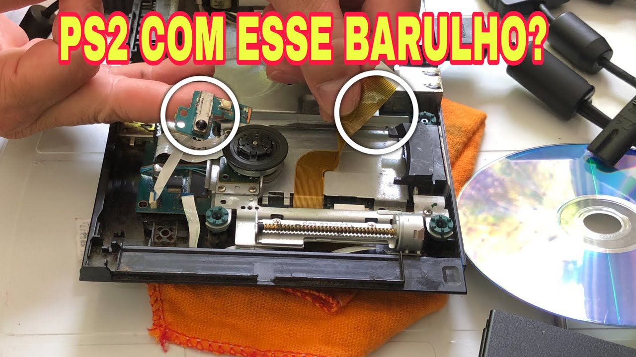 PS2 FAZENDO MUITO BARULHO?  Pode ser só o cabo flat…!