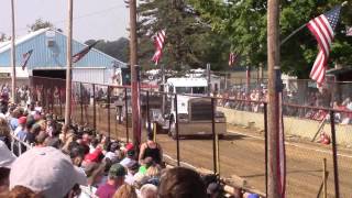Sanner New Centerville Jubilee Stock Semi Truck Pull 9-8-13 2nd Hook