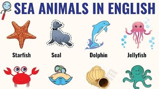kids vocabulary \/ sea animals \/ learn english for kids \/ english educational video