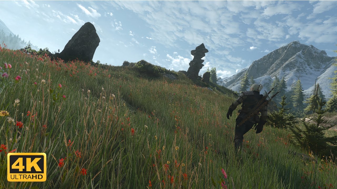 The Witcher 3 Next Gen With Grim LM + Better Vanilla Changes LM | Ray Tracing | 4K