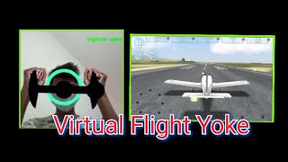 Gesture Control Virtual Flight Yoke | Flight Simulator | OpenCV Python | ComputerVision | Mediapipe