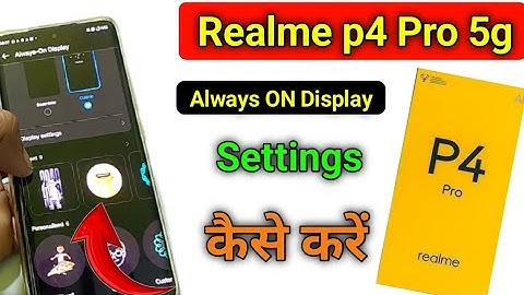 Realme P4 Pro 5G Always On Display Setting/How to always on display in realme p4 pro