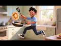 Daddy Cooks Today 👨🍳🍳 Fun Kitchen Song for Kids | Nursery Rhymes & Family Cooking Time 🎶✨