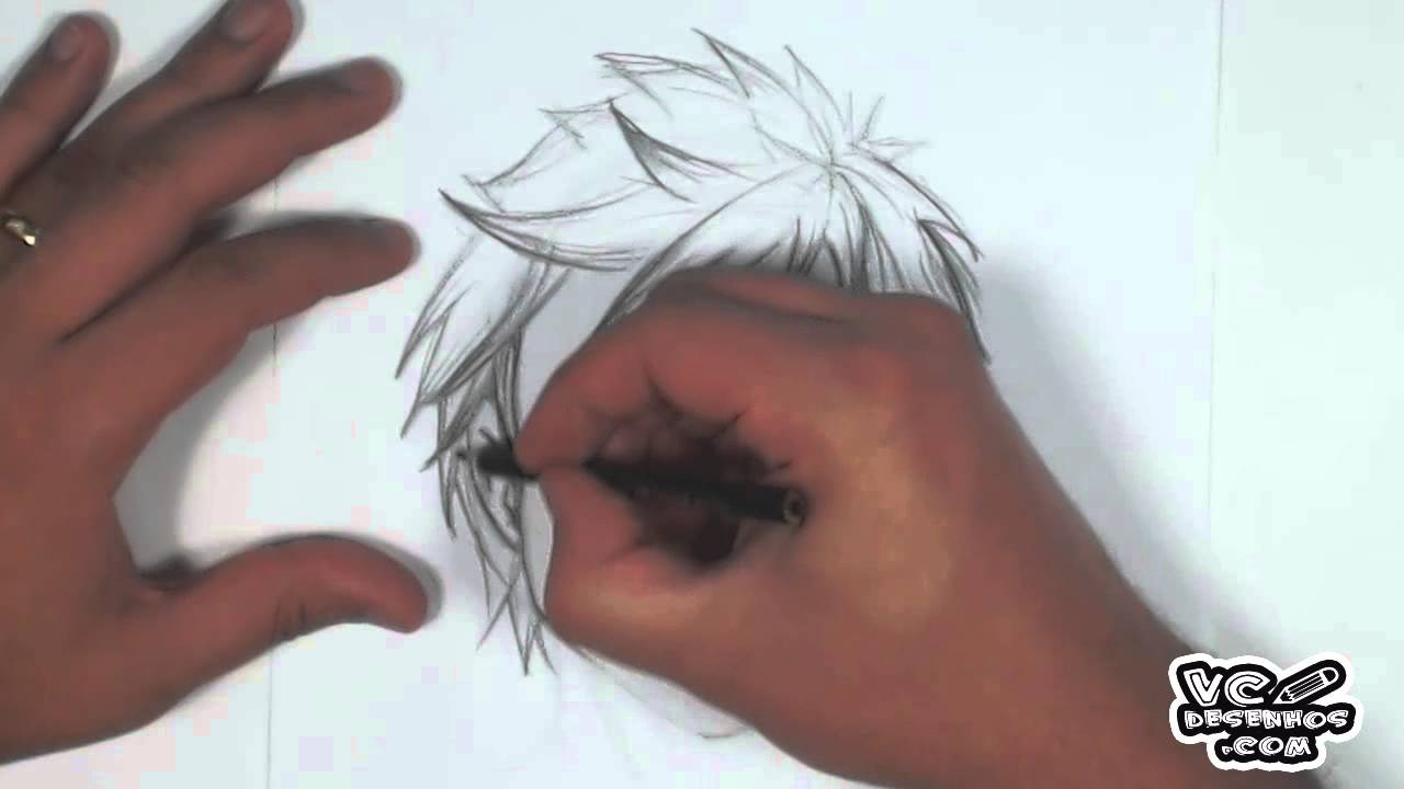 Como desenhar - Cabelo Mangá #2 (how to draw manga hair) 