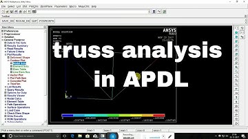 ANSYS 18 APDL truss example
