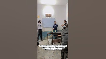 Position holder sharing his views at ELP English Language program and computer academy 03109903808