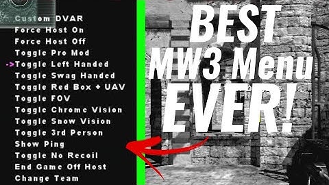 The Best Free MW3 Mod Menu Ever!