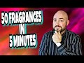 50 Fragrances in 5 Minutes | Jeremy Fragrance Tag Video