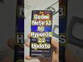 Redmi Note 13 5G HyperOS 2.0.206.0 New Update #shorts #hyperos2