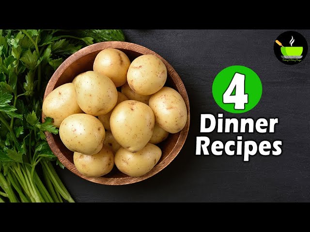 4 Lockdown Recipes  | 4 Easy Dinner Recipes | Indian Dinner Plan | Dinner Ideas | Restaurant Style | She Cooks