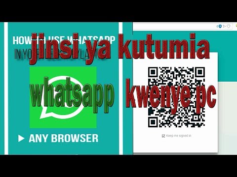 Video: Je, unaweza kutumia WhatsApp kwenye kompyuta ya mkononi?