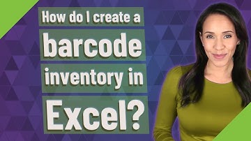 How do I create a barcode inventory in Excel?