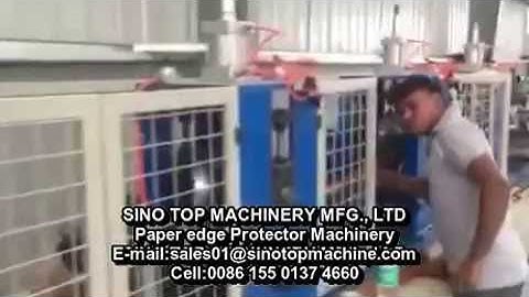 Edge board protector machine