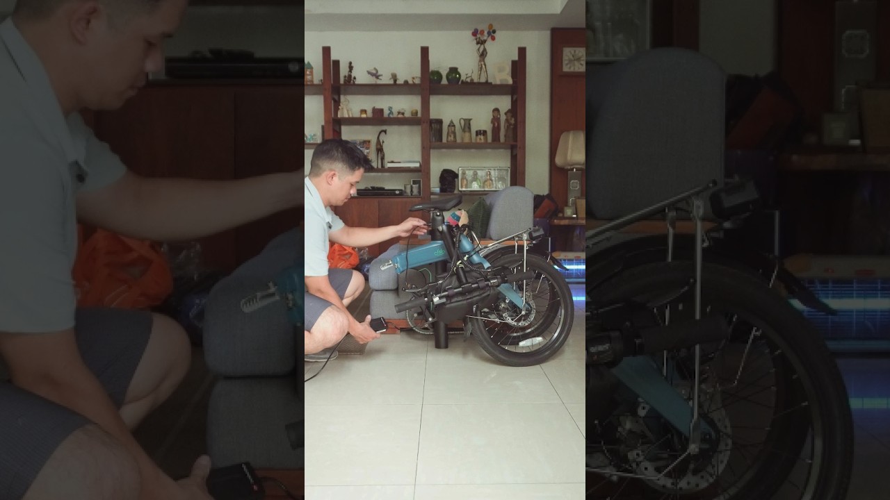 Charge, unfold, and ride straight from your living room with the Fiido D11 