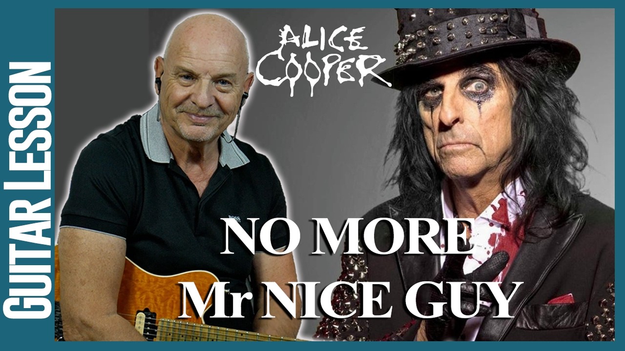 Alice Cooper - No More Mr Nice Guy - In Depth Guitar Lesson - YouTube