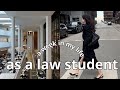 Law school study vlog  productive uni days studying classes living alone in copenhagen