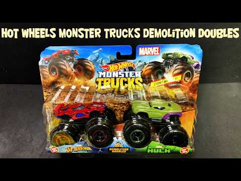 Spider-Man Vs. Hulk - Hot Wheels Monster Trucks Demolition Doubles