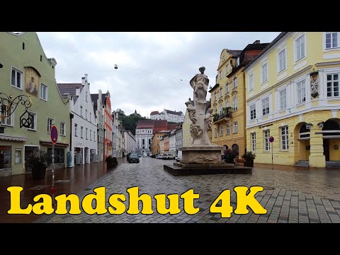 Landshut, Germany Walking tour [4K].