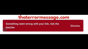 Something went wrong with your link (Google Classroom)