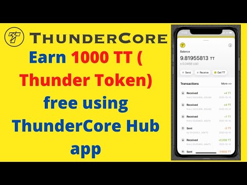 Earn 1000 TT (Thunder Token) Free Using ThunderCore Hub App | Cryptocurrency Tamil Guru