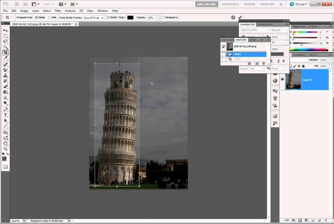 Rotate And Crop In Photoshop CS5 YouTube Rotate And Crop In Photoshop CS5 YouTube