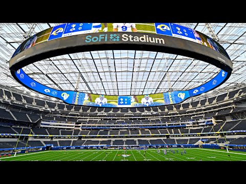 Video: Der Bau Des Stadions Für Das American Football-Team LA Rams Beginnt