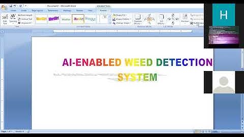AI Enabled Weed recognition system - 1 st AI Project