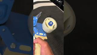 Gluing down a traction pad with HH-66 vinyl repair cement