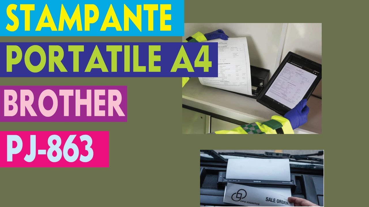 STAMPANTE PORTATILE A4 BROTHER PJ 863 