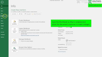 VBA Excel Save as Macro Enabled